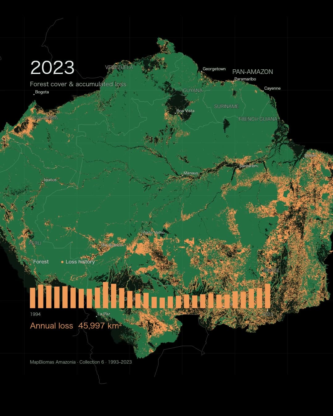 Where the Amazon’s forests changed over 30 years