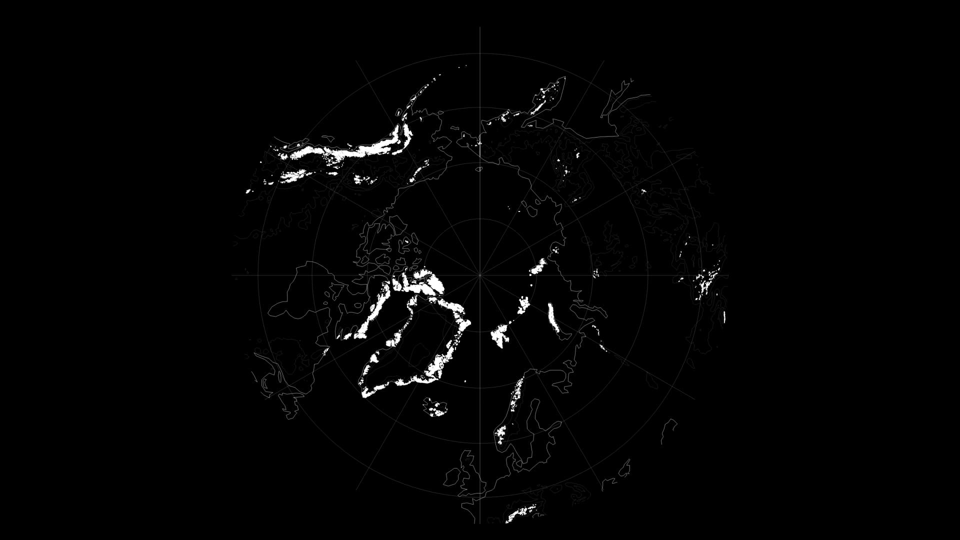 北極圏の氷河、失われた氷の大きさ