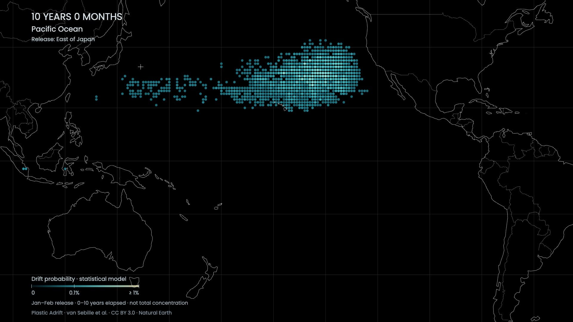 Where does ocean plastic drift?