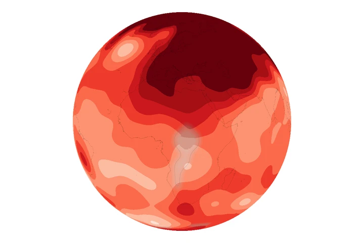 World Temperature Transition · Web data visualization