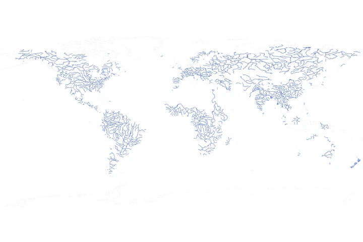 River World Map · Web data visualization
