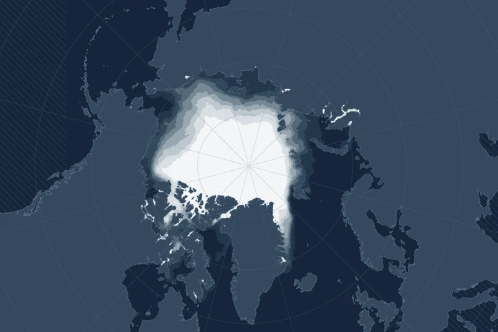Arctic Ice Transition · Web data visualization