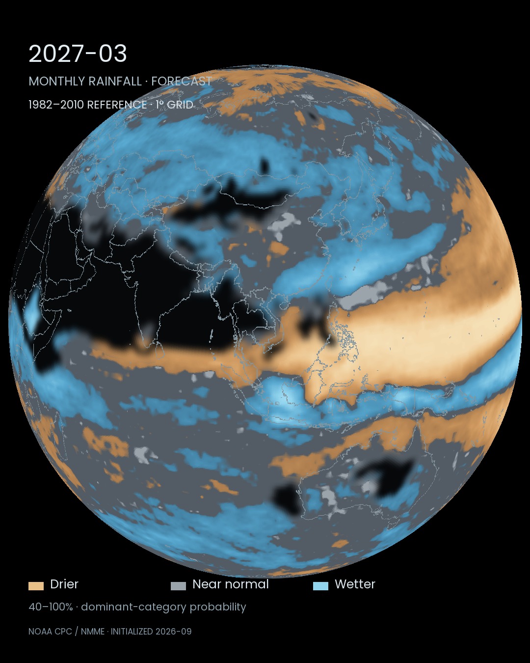 March 2027, with the same camera and colour meanings. Explore all three probabilities at a location in Data Scape.