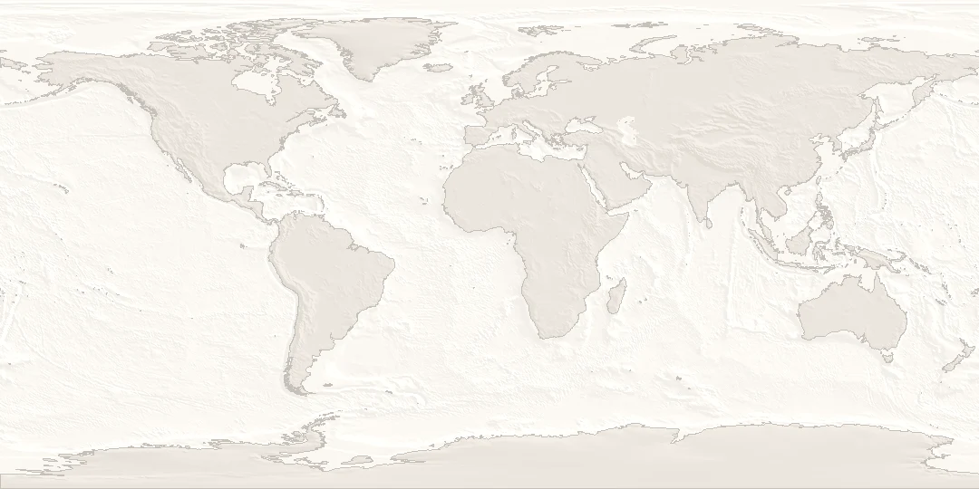 起伏 · 陸と海の昼の地図