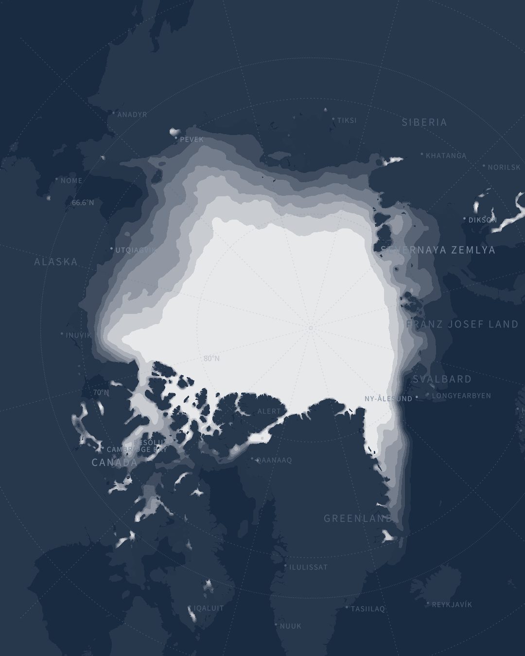 北極海氷の採用図版